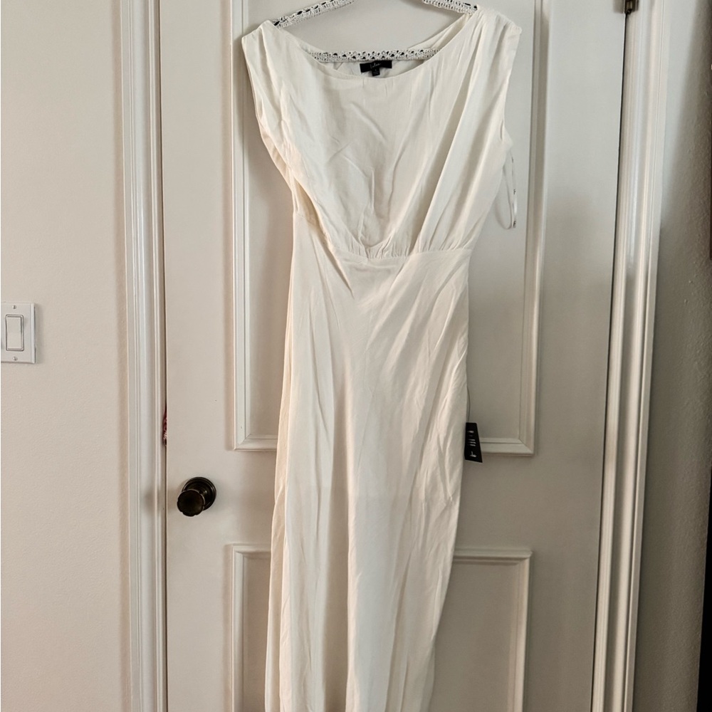 Lulu's Ivory Maxi Dress